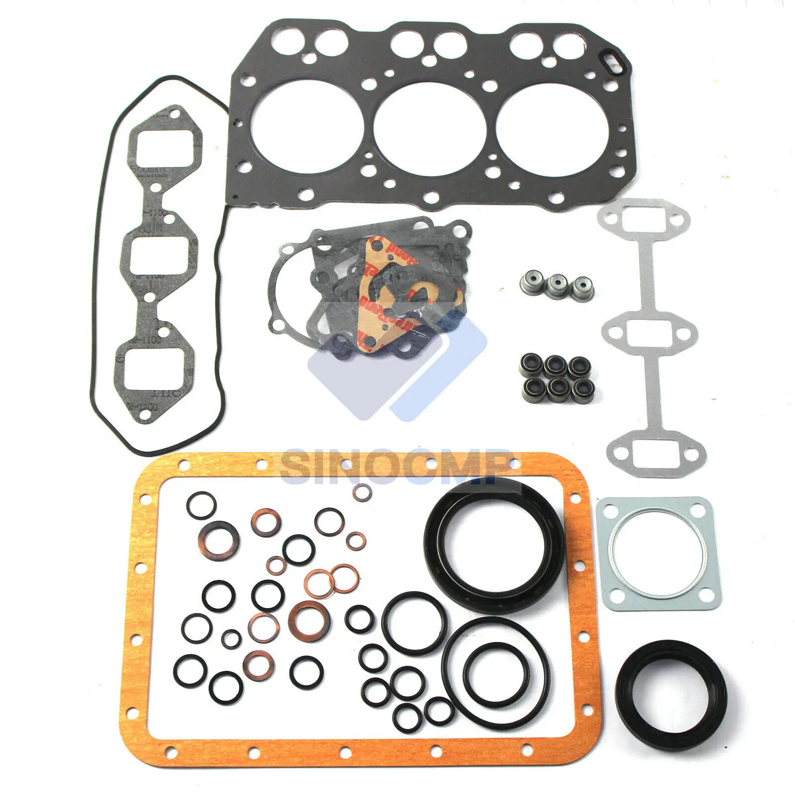 

3T72SB 3T72SA-B 3T72H-N 3T72 Engine Overhaul Gasket Kit For Yanmar YM169 YM180 YM186 YM1502 YM1510 F15 F14 Tractor