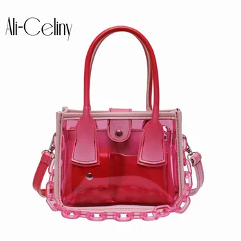 

Bags For Women Designer Handbag 2020 New Fashion Transparent Jelly Bag Joker Shoulder Messenger Bag