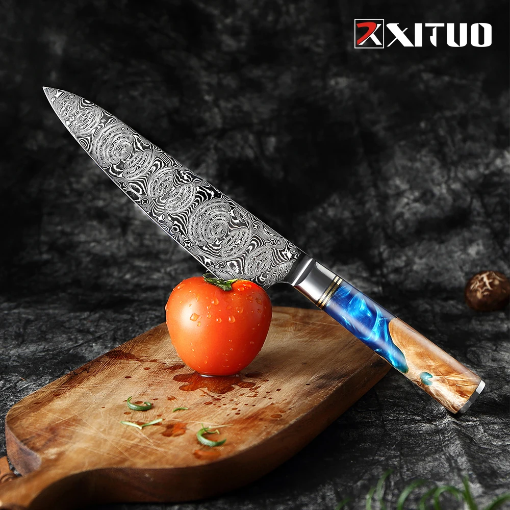 Xituo Kitchen Knives Set Chef Knife  Knife Set Damascus Steel Vg10 -  Kitchen Knives - Aliexpress