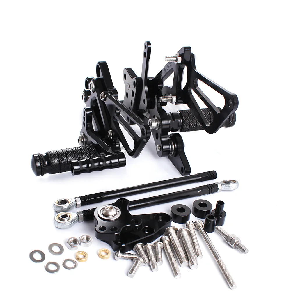 Для HONDA CBR 600 CBR600 RR CBR600RR ABS 2009- CNC алюминиевый мотоцикл регулируемый задний набор подножки педали подставка для ног