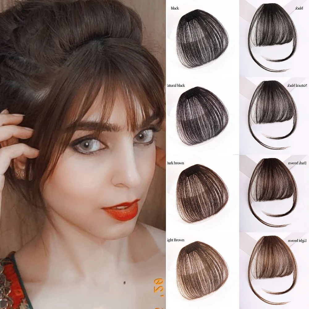MyDiva Short Synthetic Bangs Heat Resistant Hairpieces Hair Women