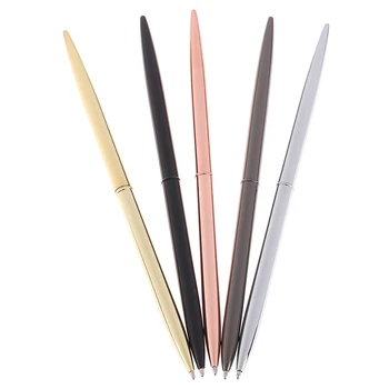 

1PCS Metal Ballpoint Pen Vintage Gold Silver Ball Point Pen For for Business Writing Gifts Office School Supplies