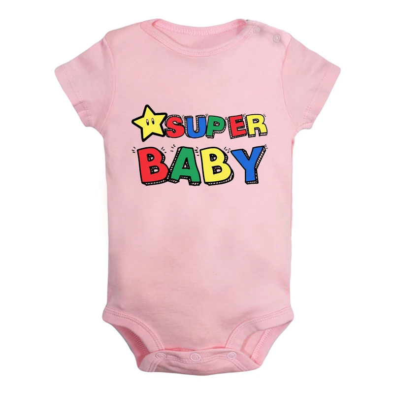 Одежда для новорожденных с милыми звездами и надписью «Super baby» для мальчиков и девочек, «Brother Sister», комбинезон с принтом для малышей, боди с короткими рукавами, хлопковая одежда - Цвет: JaBaby2710PD