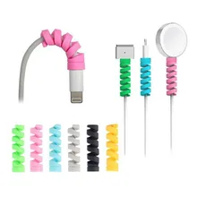 

Spiral USB Cable Organizer Management Wire Protector for Charging Data Earphone Mouse Line Cable Wire
