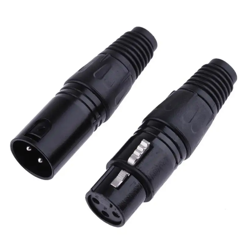 

1 Pair XLR 3 Pin Female Jack/Male Plug Audio Microphone MIC Audio Connector