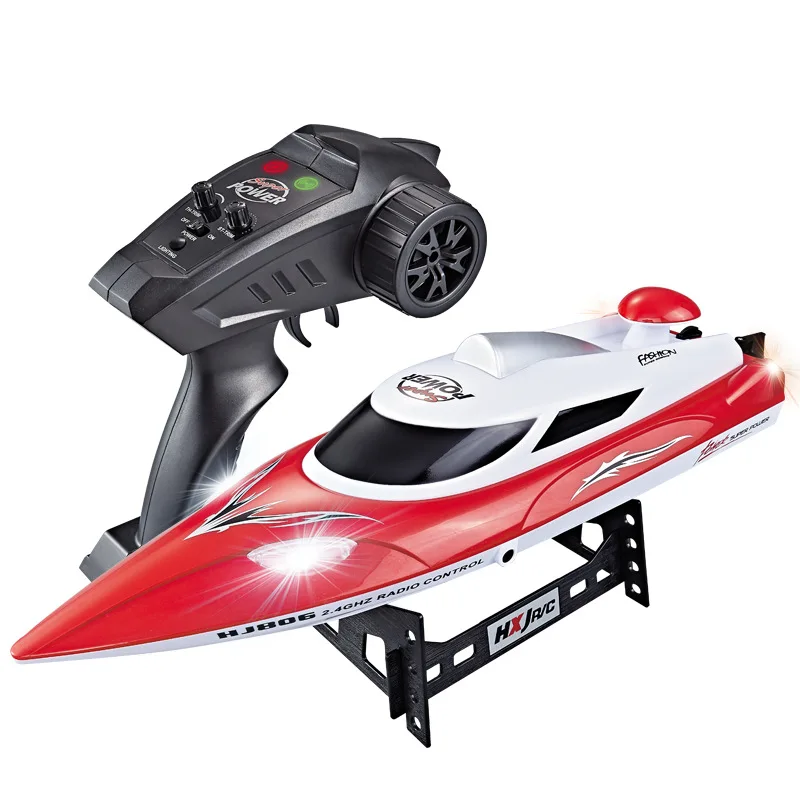 

Hj806 Remote Control Boat High-Speed Speedboat Aquatic Toy Navigation Model Yacht Toy Boat Night Lights of Automatical Lath