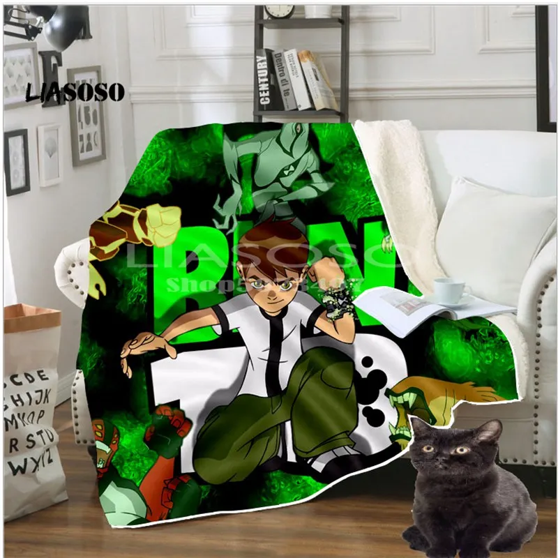 Новое поступление ben 10 comic Аниме одеяло s 3D печать мягкое одеяло s бросок на дом/диван/постельные принадлежности переносное взрослое одеяло для путешествий