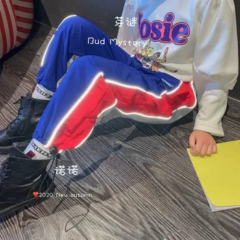 

Children's clothing 2020 autumn new children's pants children's casual pants boys and girls luminous casual trousers
