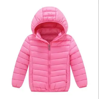 Pink Binhbet/Лидер продаж, высокое качество, коллекция года, зимняя детская куртка-пуховик для мальчиков, парка тонкое теплое пальто для больших девочек верхняя одежда с капюшоном, светильник для детей возрастом 13, 14, 15 лет - Цвет: Pink