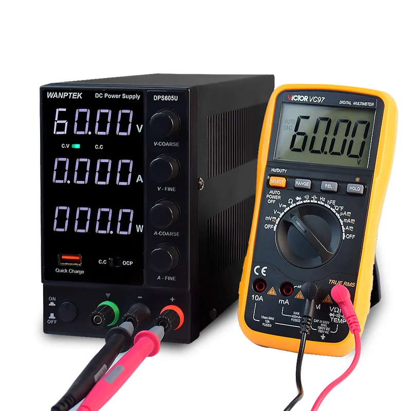 Лабораторный источник питания постоянного тока Регулируемый Wanptek dps605u со