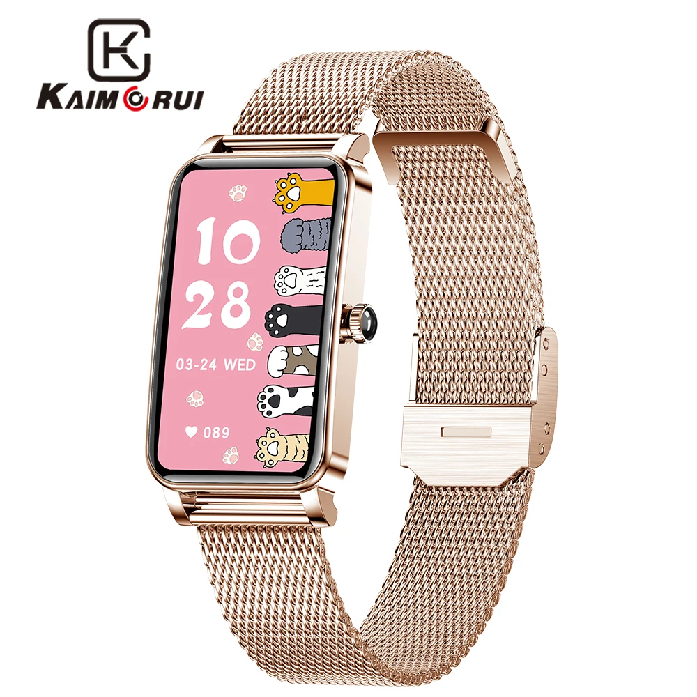 KAIMORUI Модные Смарт-часы ремешок для женщин на заказ циферблат монитор сердечного