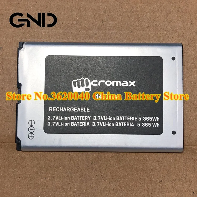 GND 3 7 V 1450mAh 5.365Wh V0149114 Аккумулятор для micromax S/N:V014911412000221154 1ICP6/45/67 новый литий-ионный
