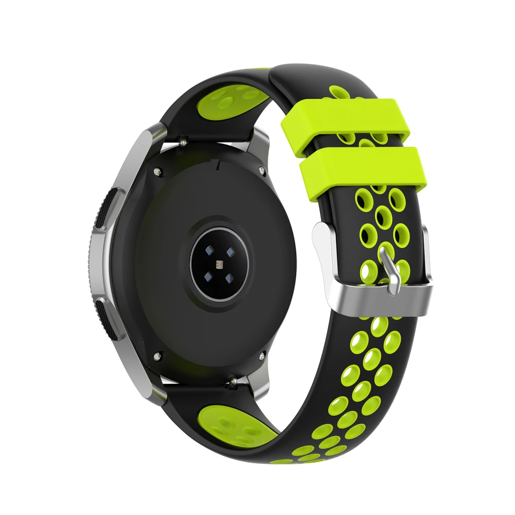 Для samsung Galaxy Watch/S3 Двухцветный силиконовый ремешок 22 мм Пряжка сменный Браслет для Huami для Garmin для zte для LG