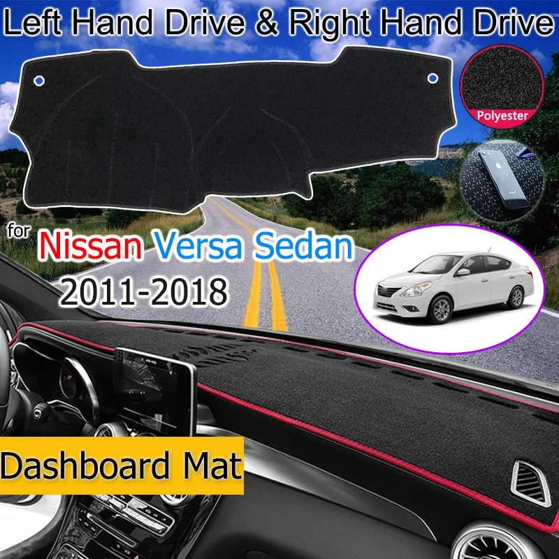 Противоскользящий коврик для Nissan Versa Sedan N17 Almera Sunny hiso 2011 ~ 2018 накладка на приборную
