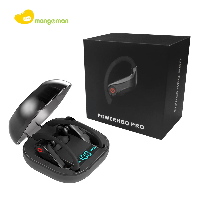 Mangoman HBQ Q62 TWS Bluetooth 5,0 беспроводные наушники 6D стерео спортивные наушники водонепроницаемые наушники с дисплеем питания HBQ наушники
