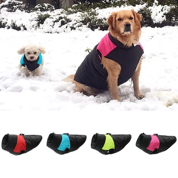 

Big Dog Vest Jacket Coat Winter Waterproof Warm Pet Clothes for Small Medium Large Dogs Chihuahua Pug French Bulldog Clothing