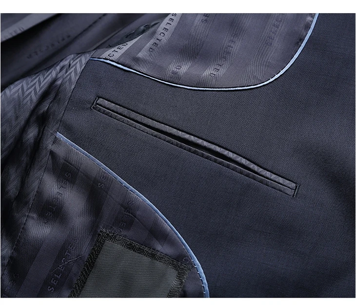 Мужской шерстяной деловой Блейзер, приталенный пиджак, одежда T | 41835Z502