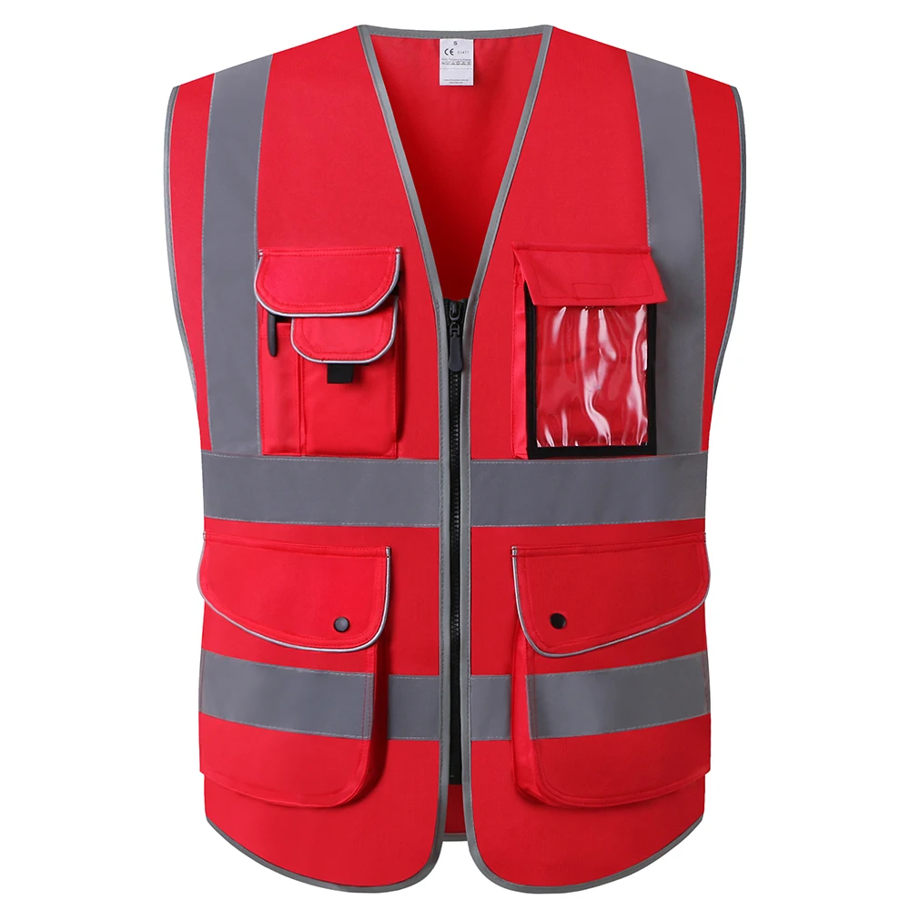 Motor Vest Men High Visibility Safety Vest Work Vest Workwear Safety