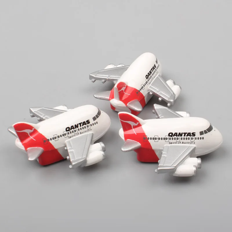 3 шт./компл. Corgi миниатюрные весы Qantas Airways air plane Магнитная палка Холодильник деревянная литая под давлением модель игрушка подарок сувенир для ребенка