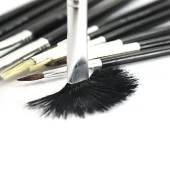 

12Pcs/setWatercolor Paint Brushes Set bristle Painting Brush Short Rod Pen Art Painting Style Variety Acrylic Supplies Brus N3V2