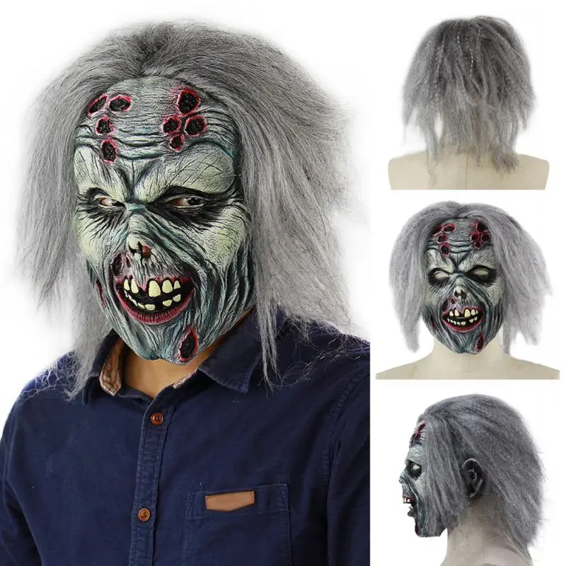 Хэллоуин Латексная Маска на все лицо маска клоуна ужасов колдуна для маскарада на Хэллоуин вечерние побег Наряжаться Косплэй Вечерние