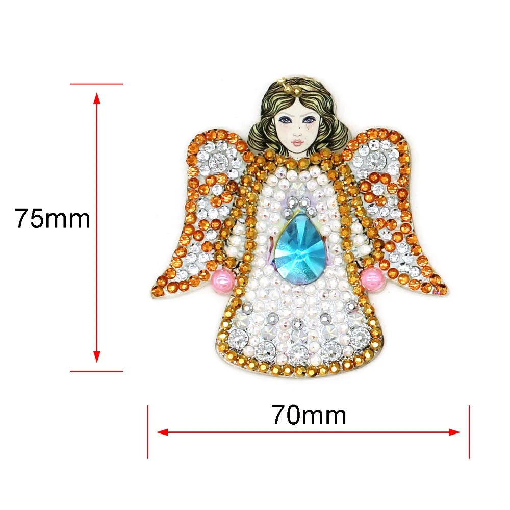 5D алмазная картина брелок горный хрусталь вышивка ангел подвеска «сделай сам» ремесло набор для картин из алмазов крест аксессуары для вышивания