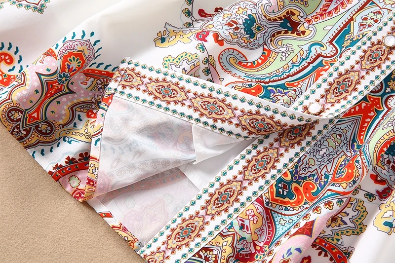 Runwaybox Подиум летнее женское элегантное платье с цветочным принтом и хрустальными бусинами с пышными рукавами вечерние мини платье vestidos Femme+ пояс