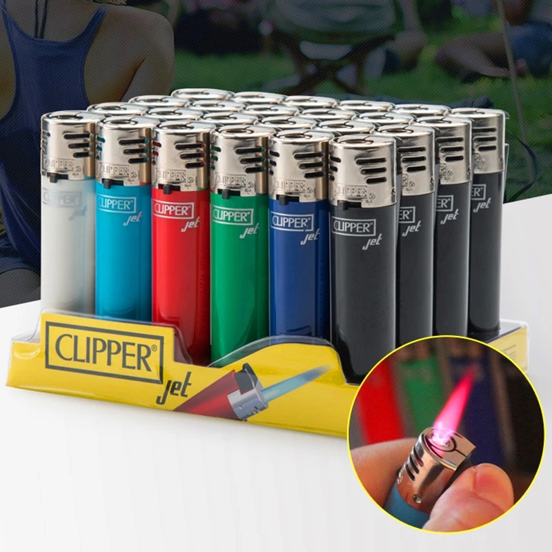 

Original Clipper Jet Lighter Straight Flame Gas Butane Flint Pipe Smoking Lighter Inflatable Portable Windproof Dropshipping