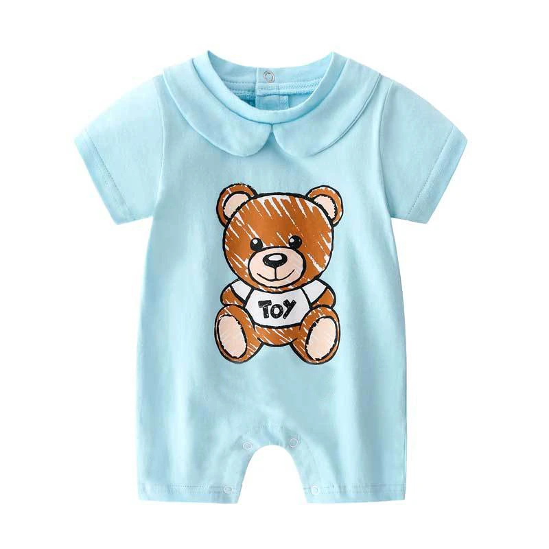 Summer baby boy girl clothes Short-sleeved Cotton Little bear BB new born baby boy romper newborn christmas clothes Newborn Sailor Romper Girls Boy Costume Anchor