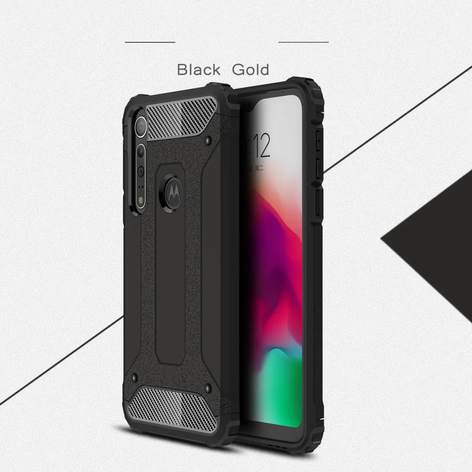 1000 шт Бронированный чехол s для Motorola Moto G8 Plus G7 power G6 Play G5 G5S G4 G3 противоударный чехол-гибрид для телефона двухслойный чехол