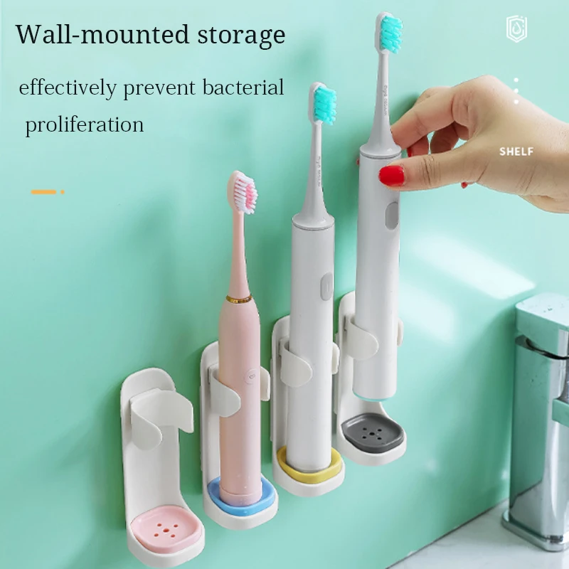 Toothbrush-Holder Electric Wall-Mounted Perforated Simple