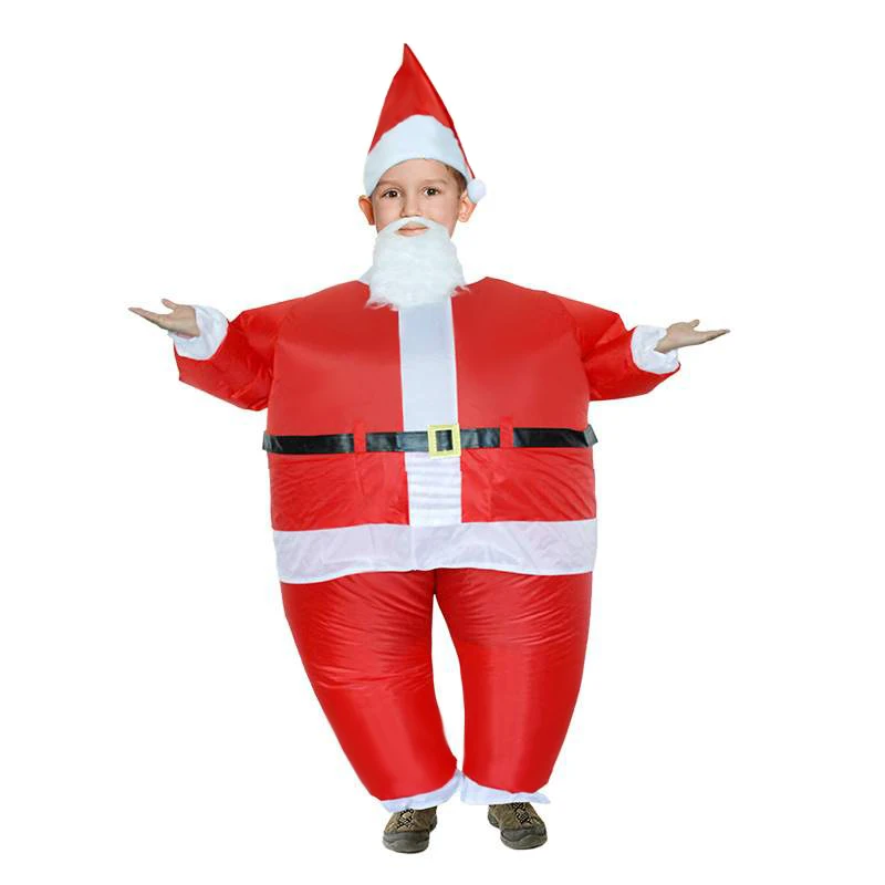 

Newly Santa Claus Inflatable Costume Adult Funny Blow Up Suit Cosplay for Christmas Party MK