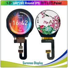 1.3 Polegada círculo redondo circular 240x240 ips série st7789v tft lcd módulo de exibição tela com painel de toque capacitivo