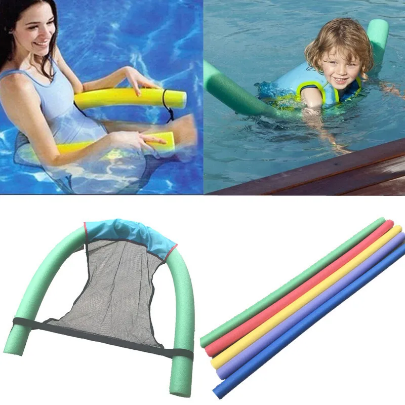 

Polyester Floating Pool Noodle Foam Sling Mesh Float Chair Net Swimming Pool Party Kids Bed Seat Mat Relaxation Pool Accessories