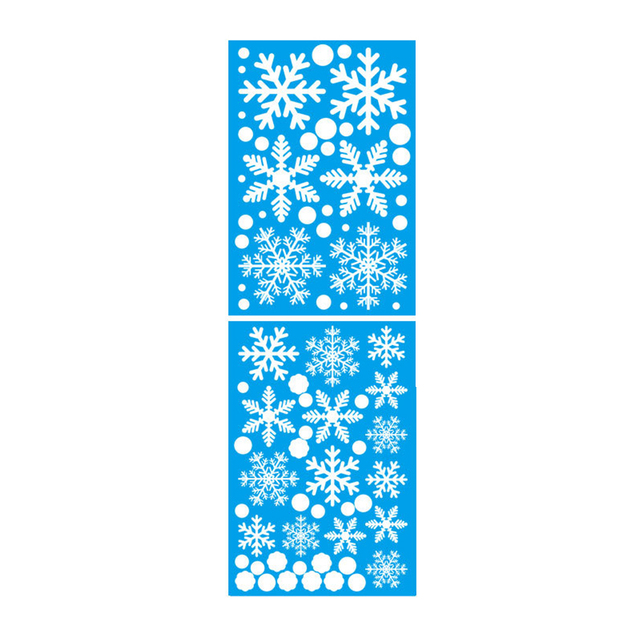 Christmas Window Stickers PVC Static Sticker Santa Elk Snowflake Wall Decals Home Xmas Shop Glass Room New Year Decor