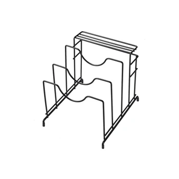

1PCS Pan Cover Holder Metal Support Frame Base Pot Lid Iron Storage Rack Stand Cutting Board Rests Organizer Kitchen