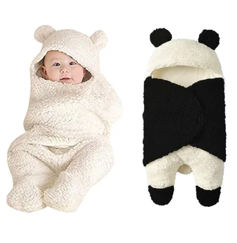 

Newborn Baby Solid Cotton Receiving Sleeping Blanket Toddler Boys Girls Cartoon Animal Warm Wrap Swaddle Infant Soft Blanket