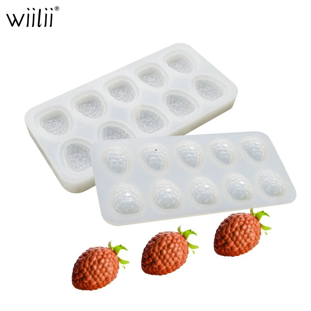 

Raspberry Silicone Mold Fondant Cake Decoration Molds Baking Cookie Tools Chocolate Candy Making Molds 3D Fruit Mousse Mould
