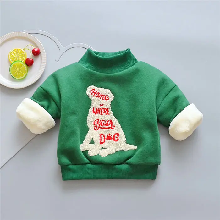 BibiCola/свитер для маленьких девочек; зимний теплый пуловер для малышей; Верхняя одежда для девочек; осеннее бархатное пальто для малышей; Одежда для новорожденных - Цвет: picture color