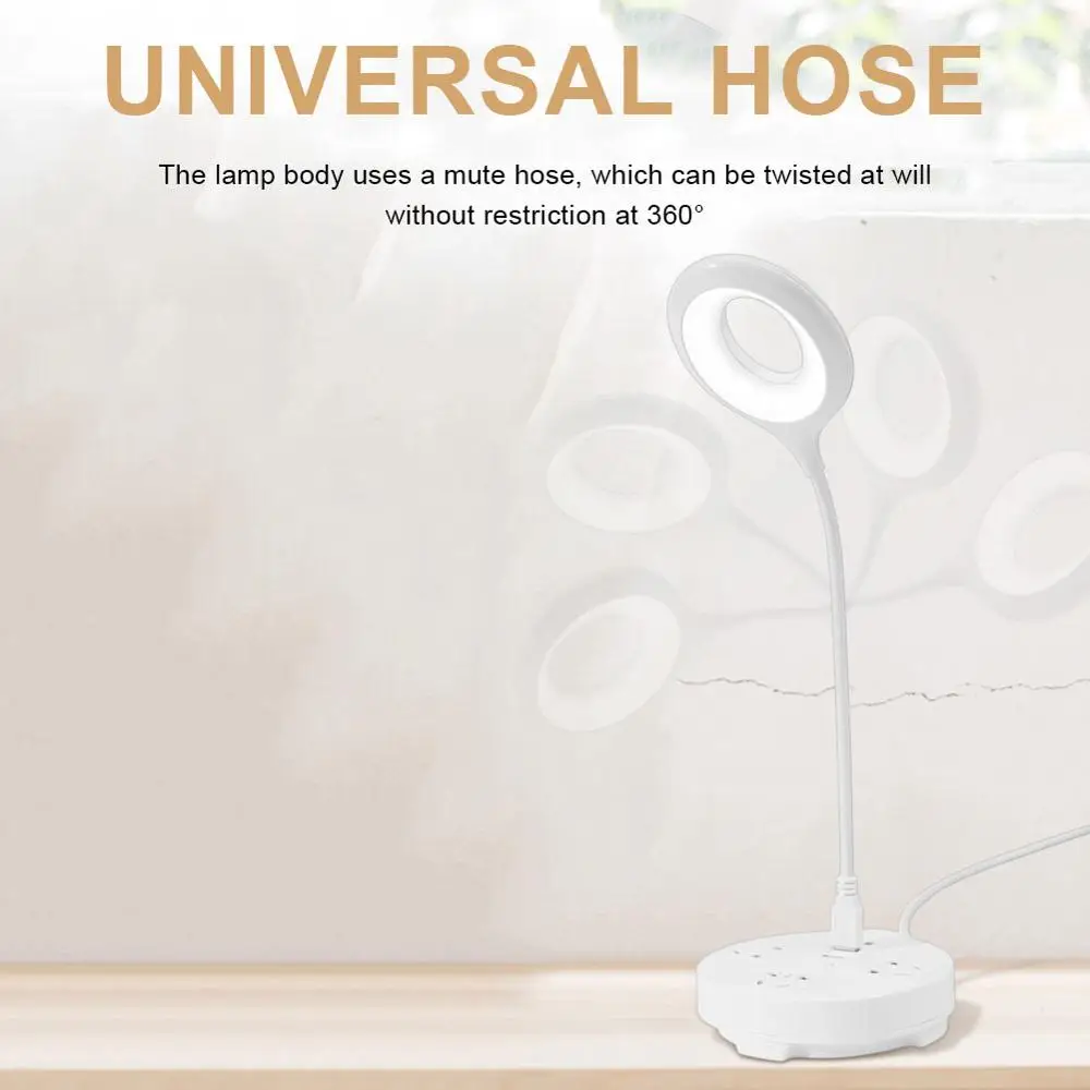 

LED Foldable Desk Lamp USB Computer Desk Lamp Curved Study Room Reading Lamp Dimmable Office Lamp with USB Charging Port