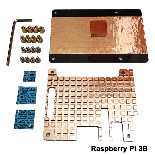 Boîtier Raspberry Pi 3, boîtier de refroidissement passif en alliage  d'aluminium Pi 3B pour Raspberry Pi 3 modèle B Plus / 3B - AliExpress