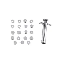 XUQIAN Stainless Steel Clay Extruder Complete With 20 Interchangeable Extrusion Discs For Extrusion Polymer Clay L0065