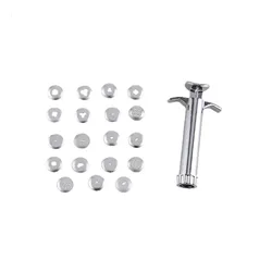 XUQIAN Stainless Steel Clay Extruder Complete With 20 Interchangeable Extrusion Discs For Extrusion Polymer Clay L0065