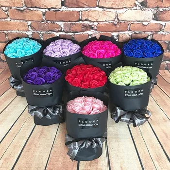 

20pcs Soap flowers Hand-made rose Korean package bouquet of flowers Christmas and valentine's day gifts To the best