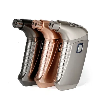 

2019 Plasma Double Arc Electric Lighter USB Rechargeable Windproof Spray Gun Cigarette Lighter Cigar Electronic Lighter Luxury