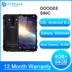 Doogee S90C модульный прочный мобильный телефон IP68 6,18 дюймДисплей Helio P70 Octa Core 4 Гб 64 Гб 5050 мАч 16MP 8MP Android 9,0 12V2A
