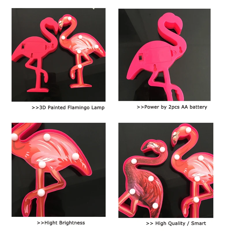 Дизайн Альпака Фламинго Единорог лампа 3D ночник милый детский подарок игрушка декоративная лампа для дома Аккумулятор для осветительных приборов мощность Led