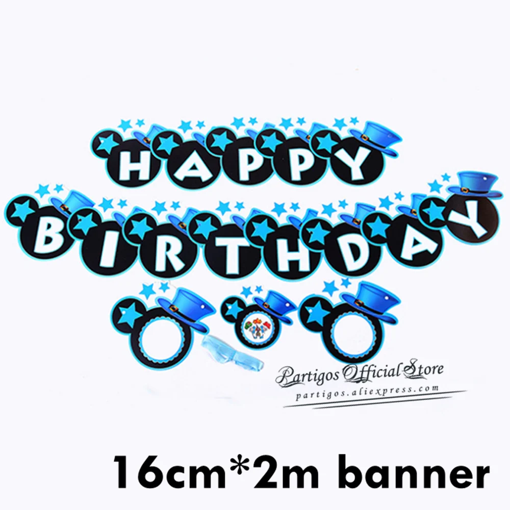 Mickey banner Воздушный шар с днем рождения, воздушные буквы Alphabe, розовое золото, фольга, воздущные шары детские игрушки, свадьба, вечеринка, день рождения, гелиевые шары, вечерние шары - Цвет: Mickey banner