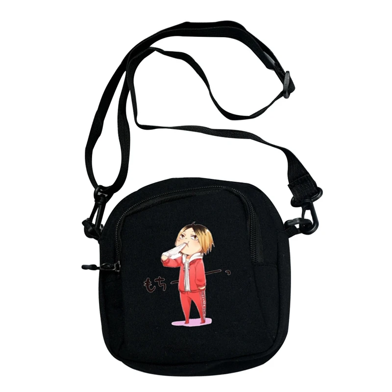 Холщовая сумка-мессенджер с рисунком Аниме Haikyuu для мальчиков и девочек Сумка