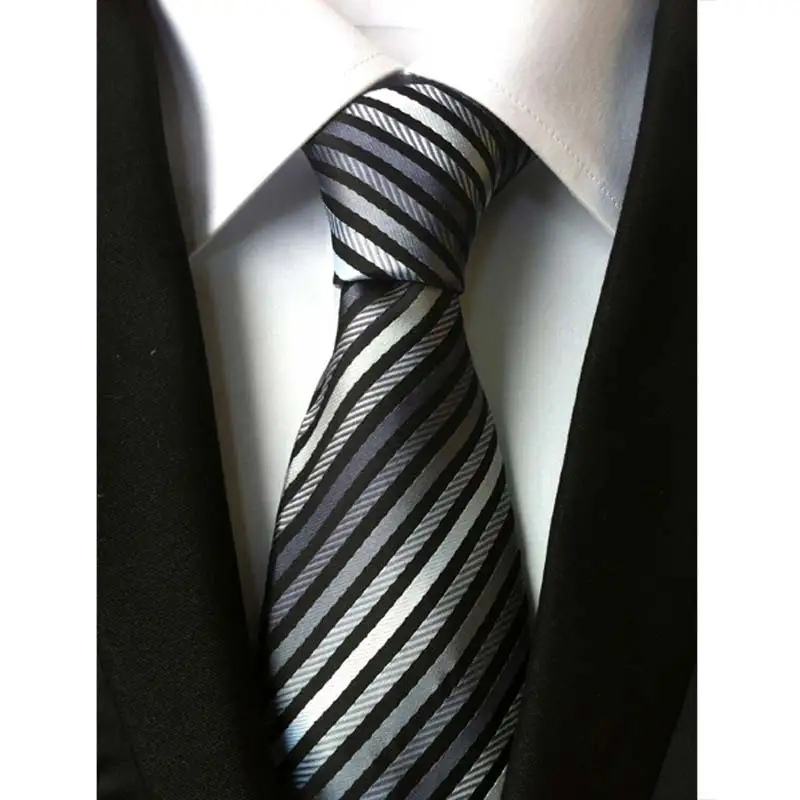 63Color Men's Ties Silk Neck Ties 8cm Jacquard Stripes Solid Dot Classic Necktie For Men Formal Business Wedding Party Gift - Цвет: YU-G26